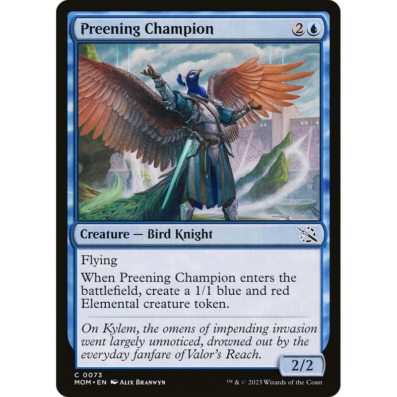 Preening Champion (MOM-073) - March of the Machine Foil