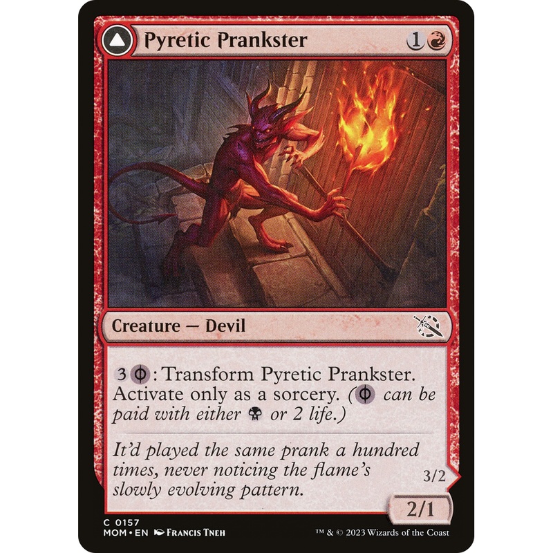 Pyretic Prankster // Glistening Goremonger (MOM-157) - March of the Machine