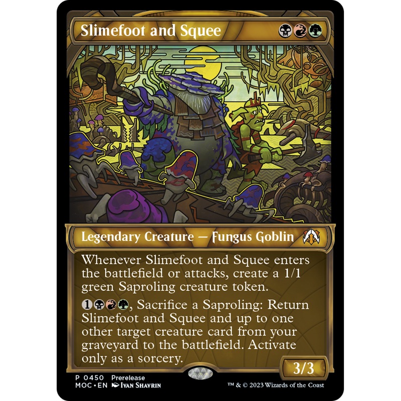 Slimefoot and Squee (PRE-450) - March of the Machine Commander: (Showcase) Foil