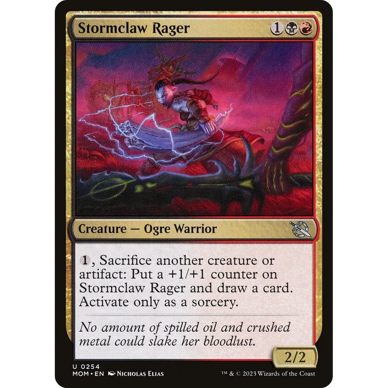 Stormclaw Rager (MOM-254) - March of the Machine Foil