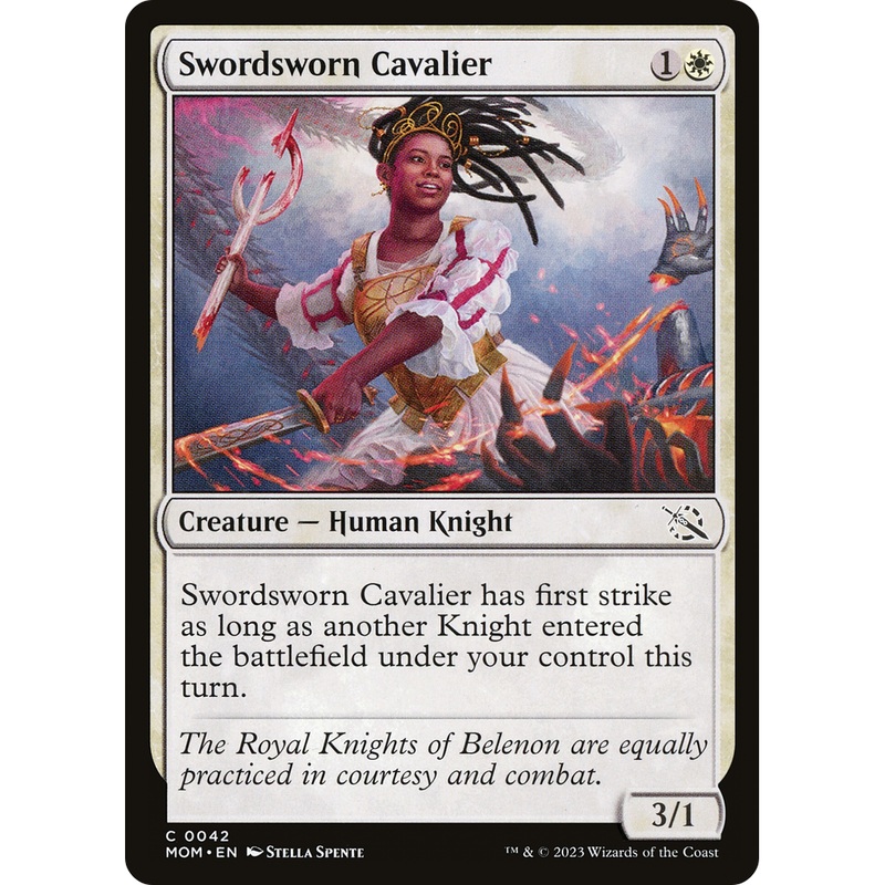 Swordsworn Cavalier (MOM-042) - March of the Machine Foil