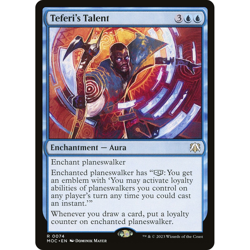 Teferi's Talent (MOC-074) - March of the Machine Commander Foil