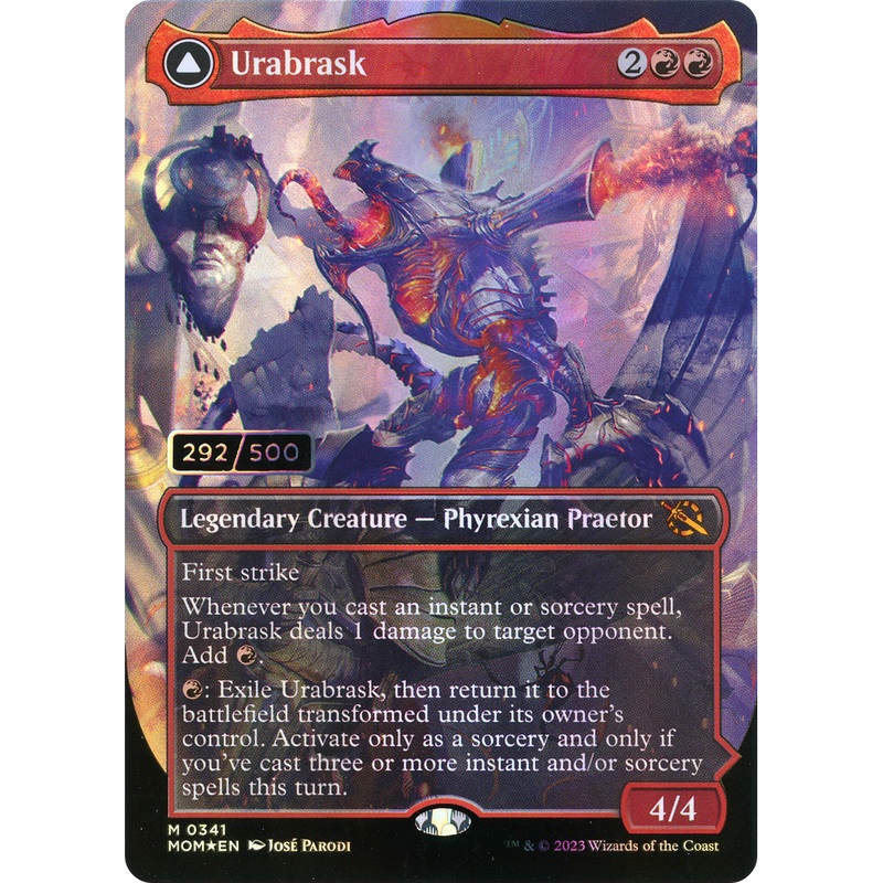 Urabrask // The Great Work (MOM-341) - March of the Machine (Borderless) Foil