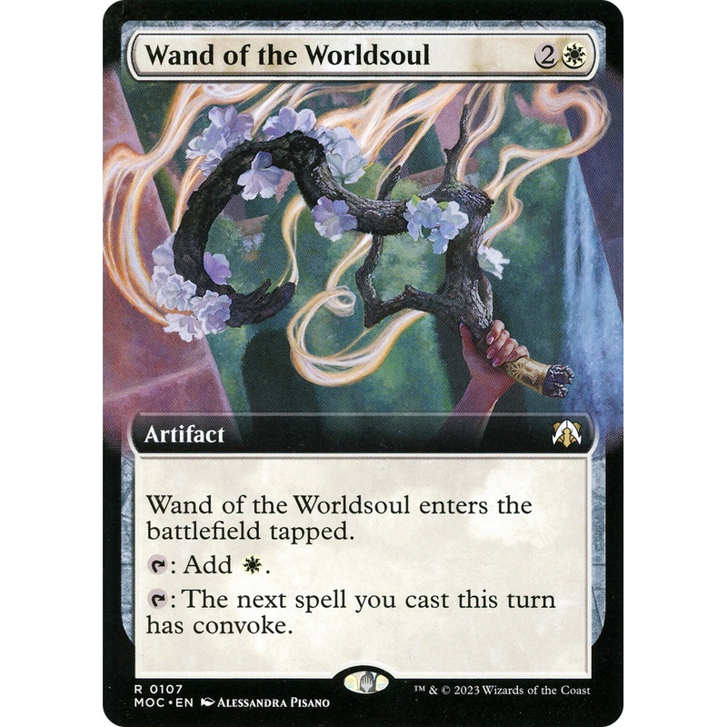 Wand of the Worldsoul (MOC-107) - March of the Machine Commander: (Extended Art)