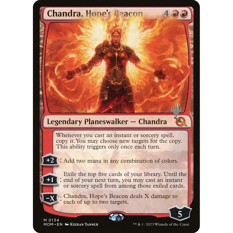 Chandra, Hope's Beacon (PPMOM-134P) - March of the Machine Promos Foil