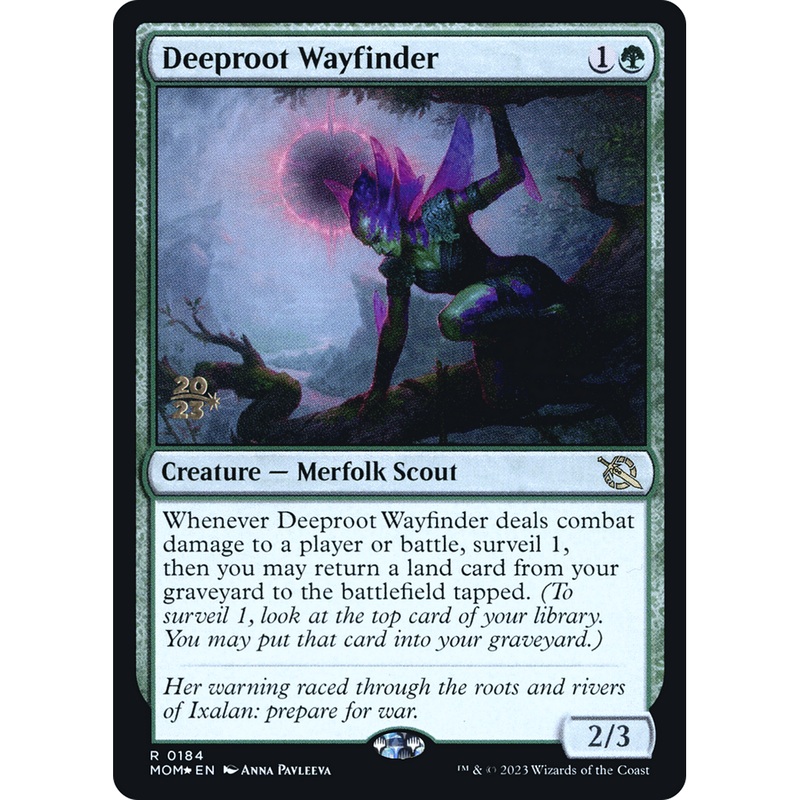 Deeproot Wayfinder (PRE-184S) - March of the Machine Promos Foil
