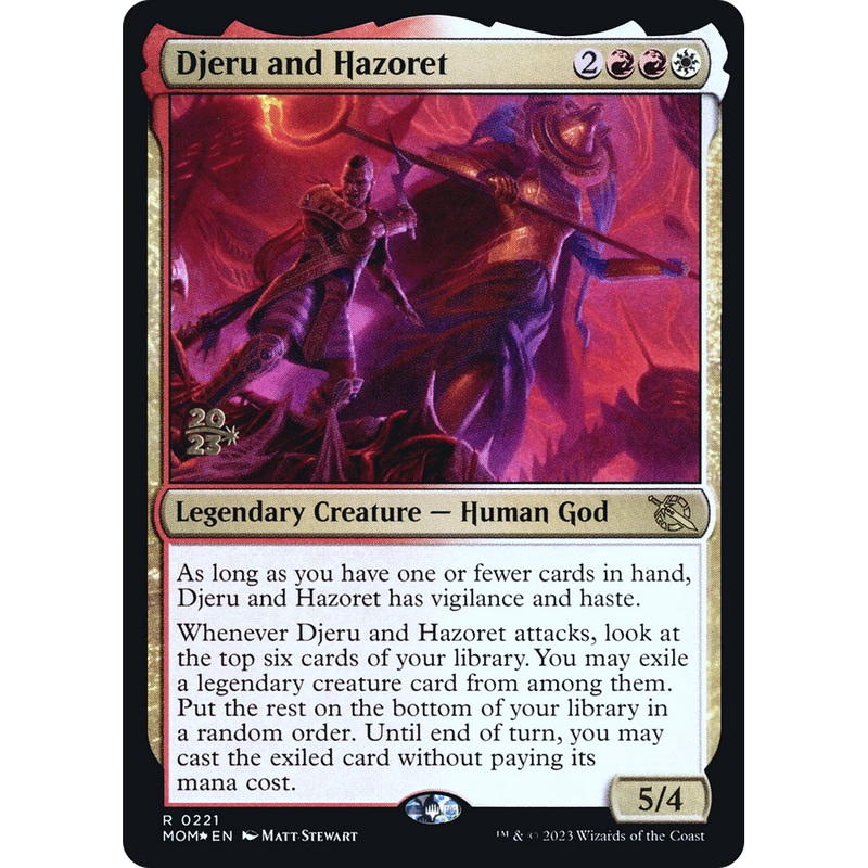 Djeru and Hazoret (PRE-221S) - March of the Machine Promos Foil