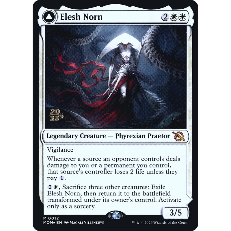 Elesh Norn // The Argent Etchings (PRE-12S) - March of the Machine Promos Foil