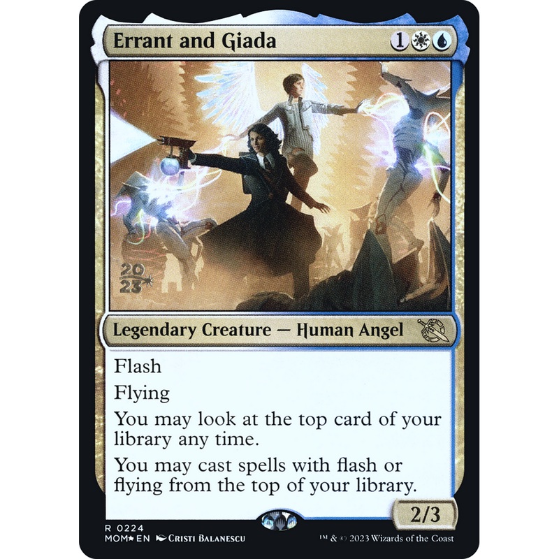 Errant and Giada (PRE-224S) - March of the Machine Promos Foil