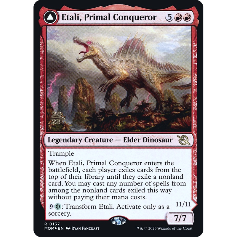 Etali, Primal Conqueror // Etali, Primal Sickness (PRE-137S) - March of the Machine Promos Foil