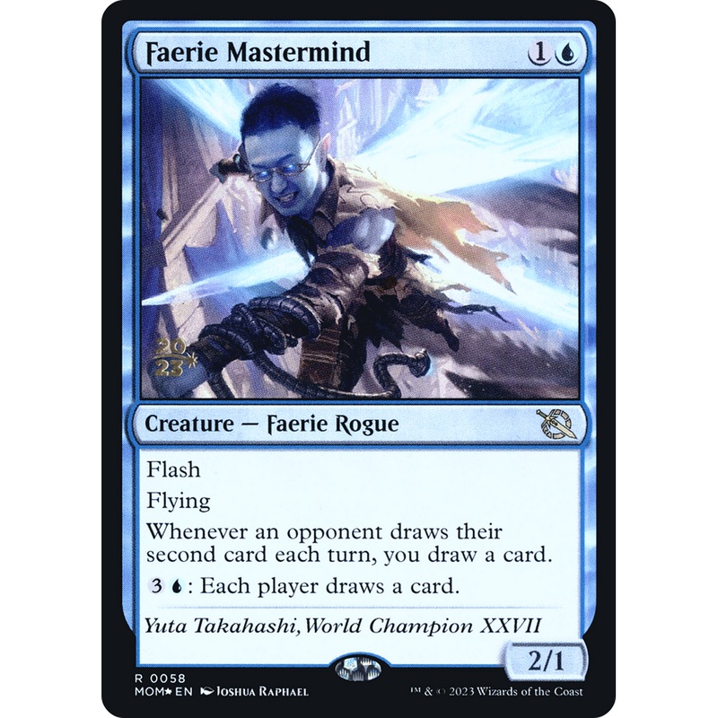 Faerie Mastermind (PRE-58S) - March of the Machine Promos Foil