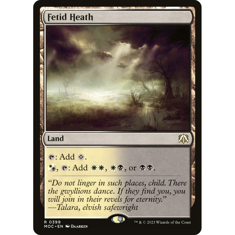 Fetid Heath (MOC-399) - March of the Machine Commander
