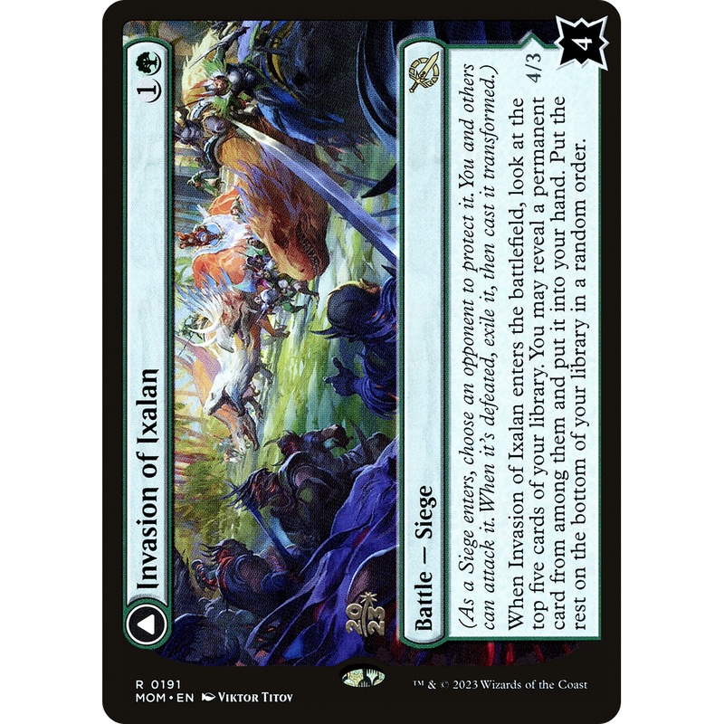 Invasion of Ixalan // Belligerent Regisaur (PRE-191S) - March of the Machine Promos Foil