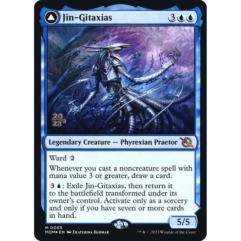 Jin-Gitaxias // The Great Synthesis (PRE-65S) - March of the Machine Promos Foil
