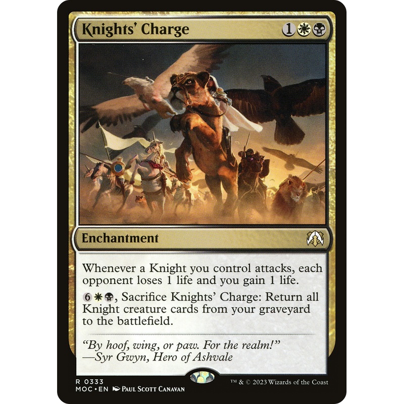 Knights' Charge (MOC-333) - March of the Machine Commander