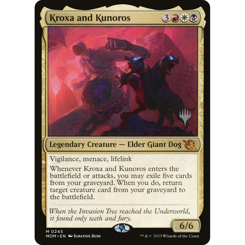 Kroxa and Kunoros (PPMOM-245P) - March of the Machine Promos Foil