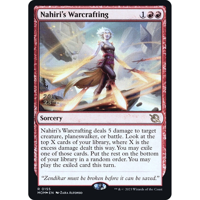 Nahiri's Warcrafting (PRE-155S) - March of the Machine Promos Foil