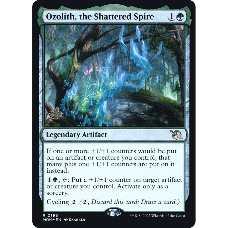 Ozolith, the Shattered Spire (PRE-198S) - March of the Machine Promos Foil