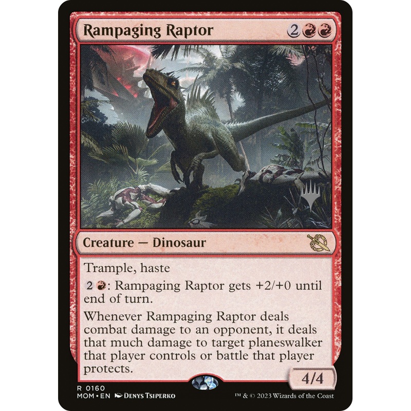 Rampaging Raptor (PPMOM-160P) - March of the Machine Promos