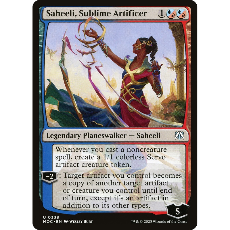 Saheeli, Sublime Artificer (MOC-338) - March of the Machine Commander