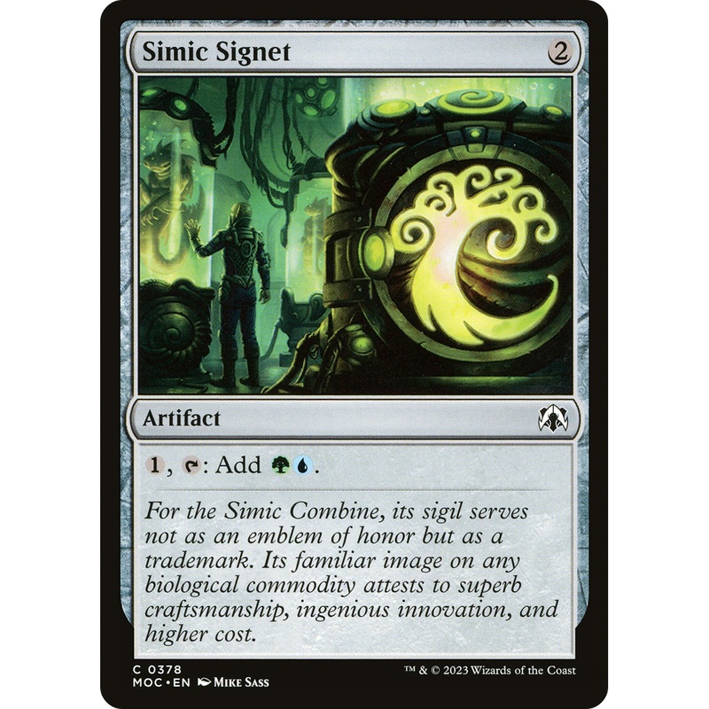 Simic Signet (MOC-378) - March of the Machine Commander