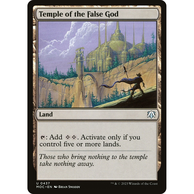 Temple of the False God (MOC-437) - March of the Machine Commander