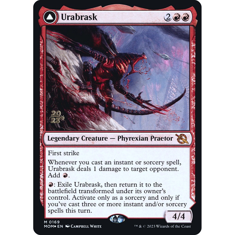 Urabrask // The Great Work (PRE-169S) - March of the Machine Promos Foil