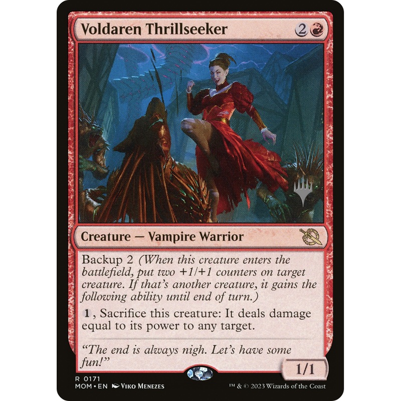 Voldaren Thrillseeker (PPMOM-171P) - March of the Machine Promos