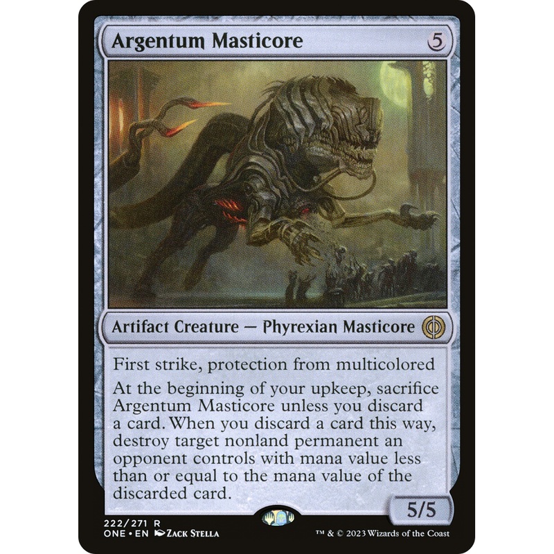 Argentum Masticore (ONE-222) - Phyrexia: All Will Be One Foil