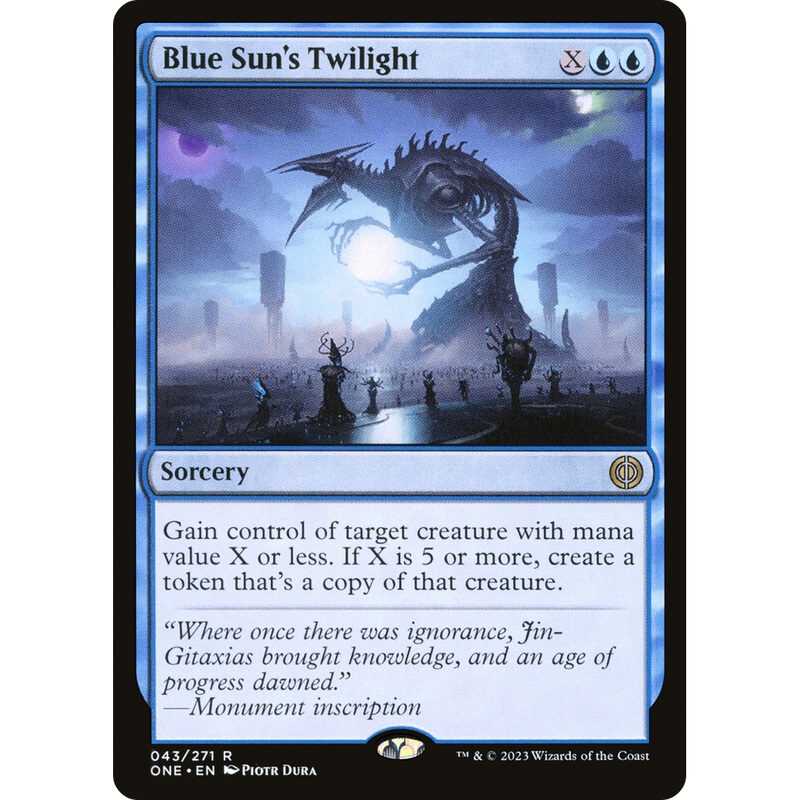 Blue Sun's Twilight (ONE-043) - Phyrexia: All Will Be One Foil