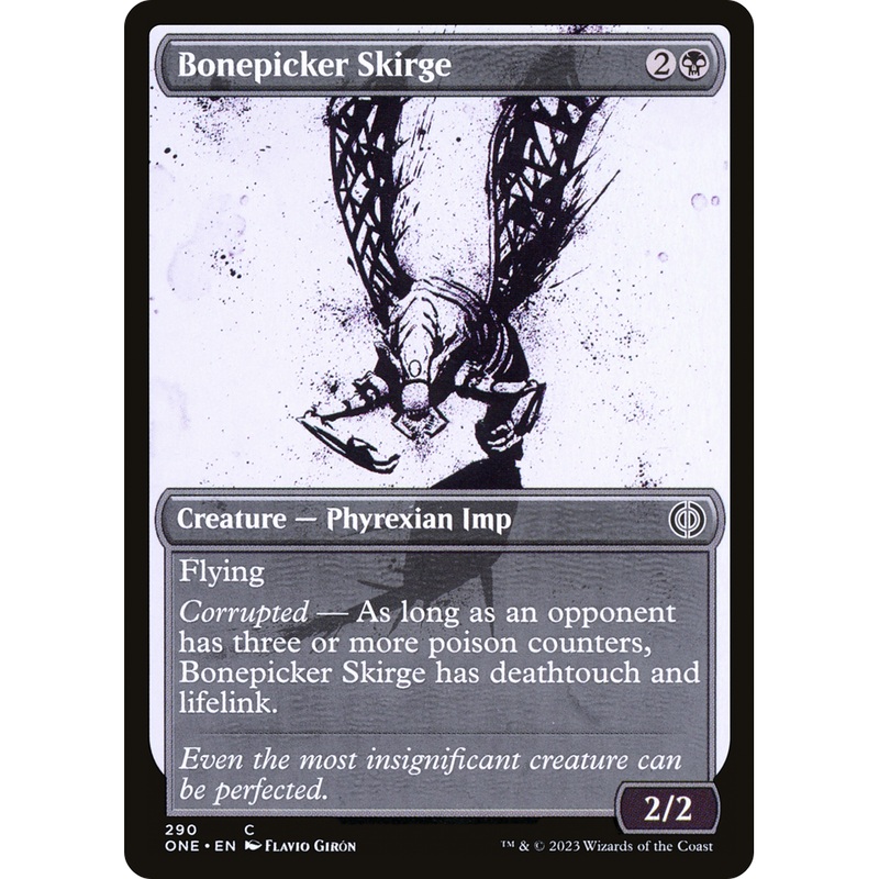 Bonepicker Skirge (ONE-290) - Phyrexia: All Will Be One: (Showcase) Foil