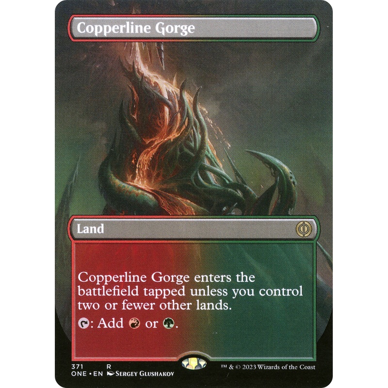Copperline Gorge (ONE-371) - Phyrexia: All Will Be One (Borderless) Foil
