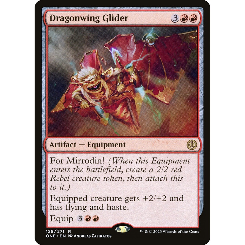 Dragonwing Glider (ONE-128) - Phyrexia: All Will Be One Foil