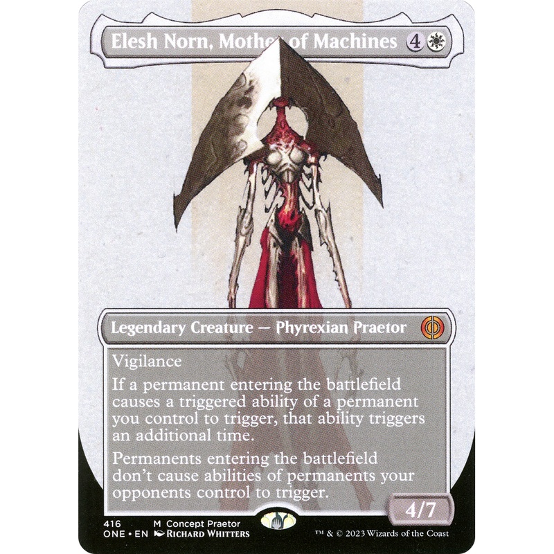 Elesh Norn, Mother of Machines (ONE-416) - Phyrexia: All Will Be One (Borderless) Foil