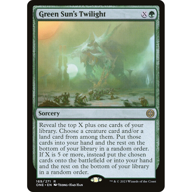 Green Sun's Twilight (ONE-169) - Phyrexia: All Will Be One Foil