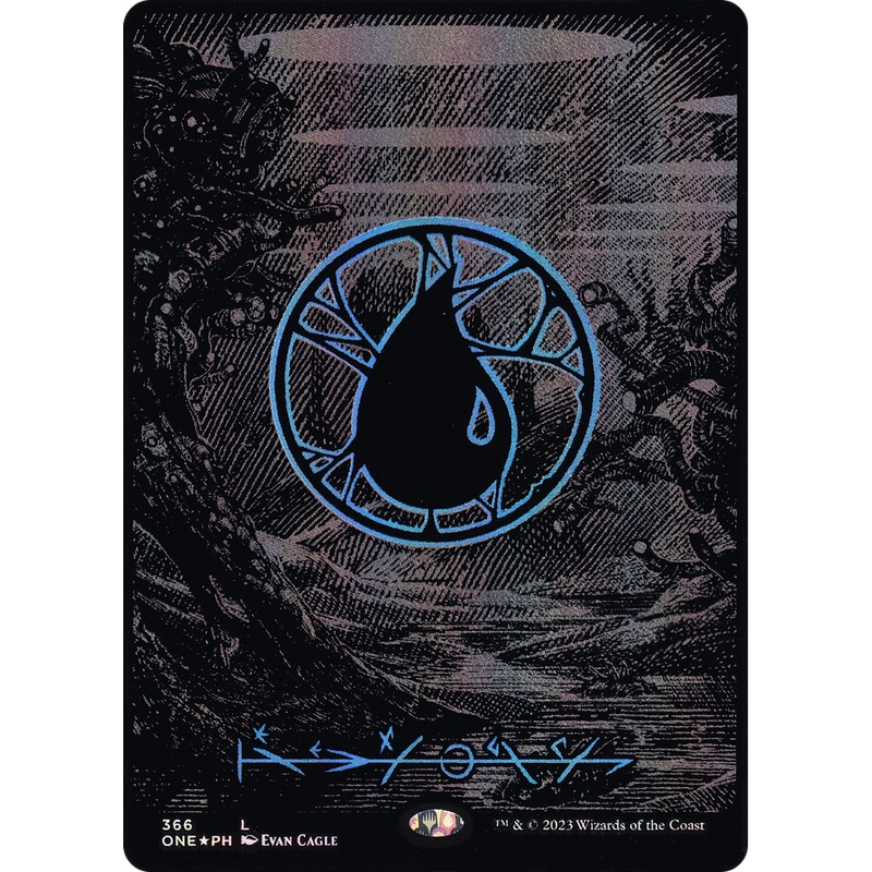 Island (ONE-366) - Phyrexia: All Will Be One (Borderless) Foil