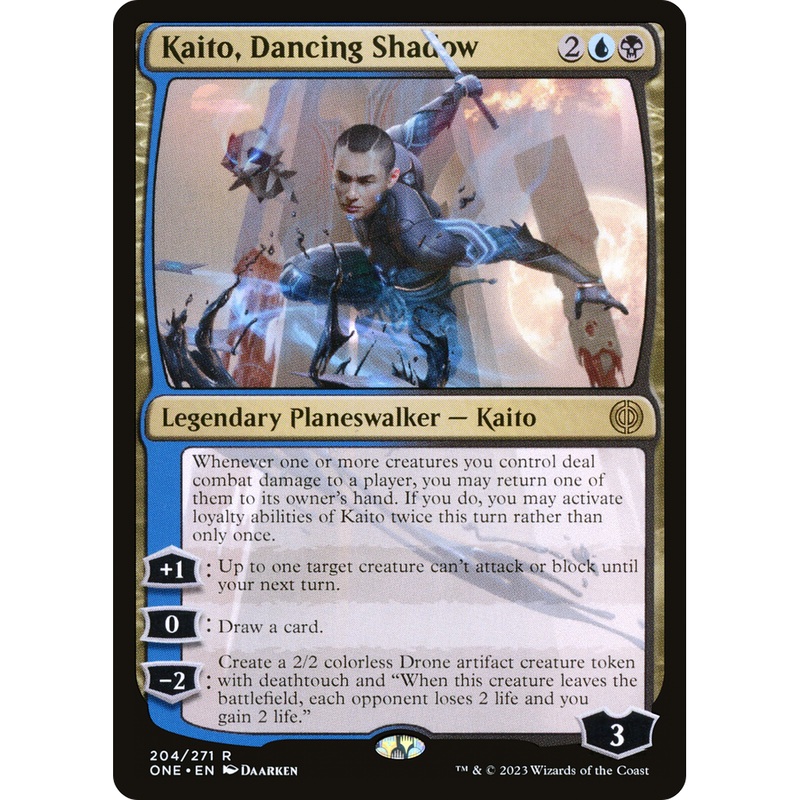 Kaito, Dancing Shadow (ONE-204) - Phyrexia: All Will Be One Foil