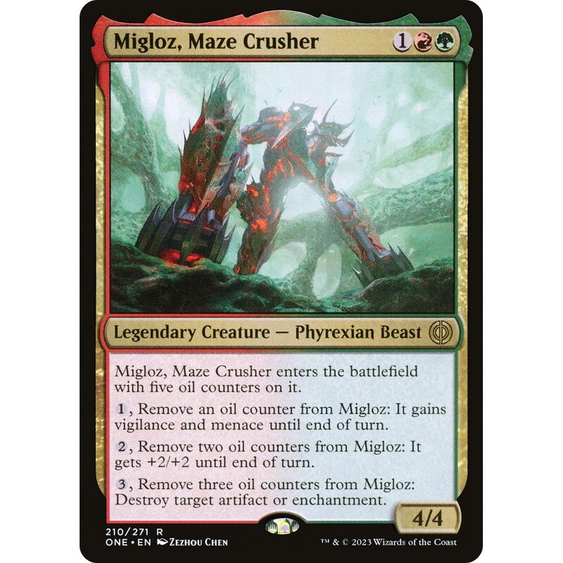 Migloz, Maze Crusher (ONE-210) - Phyrexia: All Will Be One Foil
