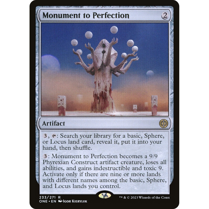 Monument to Perfection (ONE-233) - Phyrexia: All Will Be One Foil