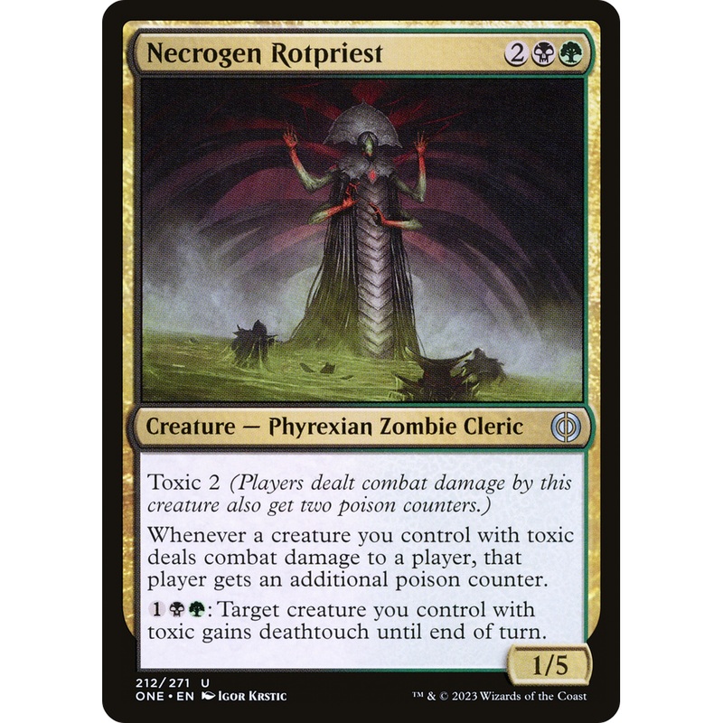 Necrogen Rotpriest (ONE-212) - Phyrexia: All Will Be One Foil