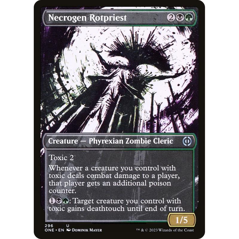 Necrogen Rotpriest (ONE-296) - Phyrexia: All Will Be One: (Showcase) Foil