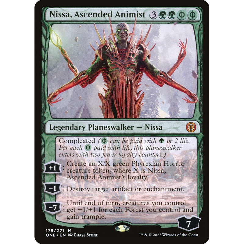 Nissa, Ascended Animist (ONE-175) - Phyrexia: All Will Be One
