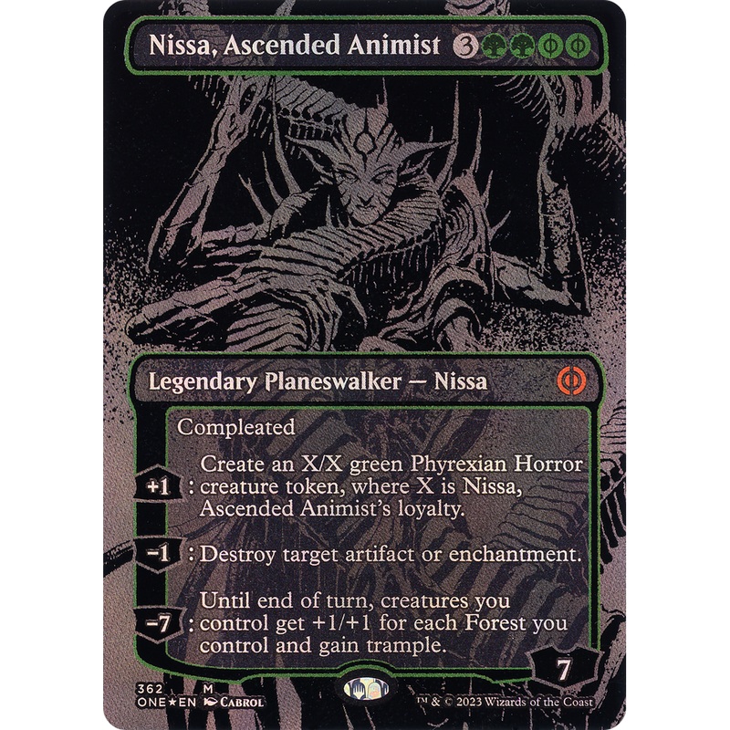 Nissa, Ascended Animist (ONE-362) - Phyrexia: All Will Be One (Borderless) Foil