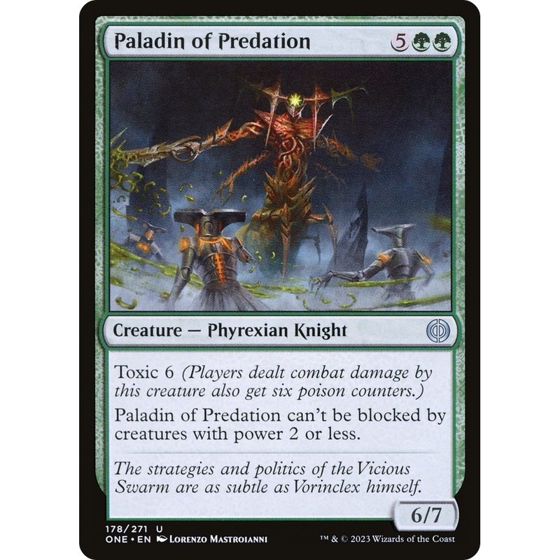 Paladin of Predation (ONE-178) - Phyrexia: All Will Be One Foil