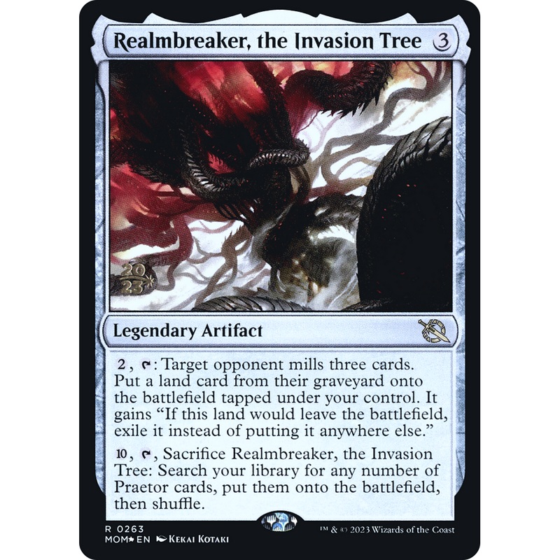 Realmbreaker, the Invasion Tree (PRE-263S) - March of the Machine Promos Foil