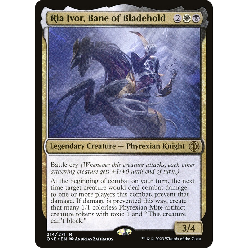 Ria Ivor, Bane of Bladehold (ONE-214) - Phyrexia: All Will Be One Foil