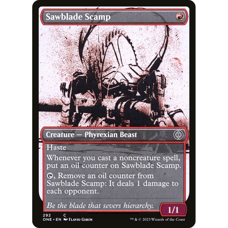 Sawblade Scamp (ONE-292) - Phyrexia: All Will Be One: (Showcase) Foil
