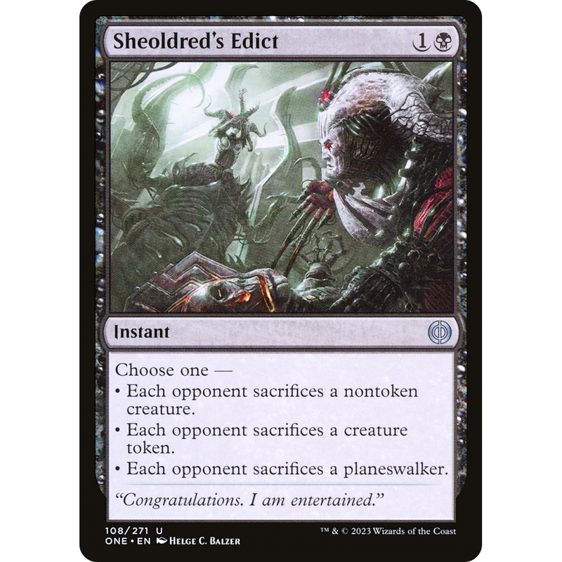 Sheoldred's Edict (ONE-108) - Phyrexia: All Will Be One