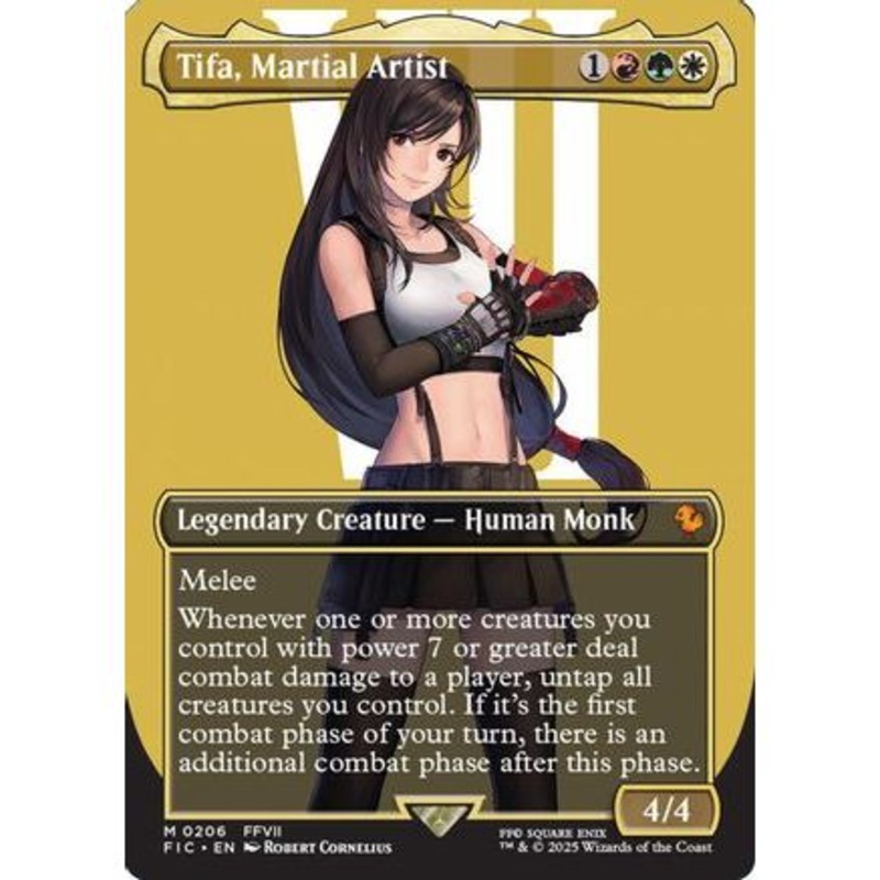 Tifa, Martial Artist (Borderless) (FIC-206) - Commander: FINAL FANTASY
