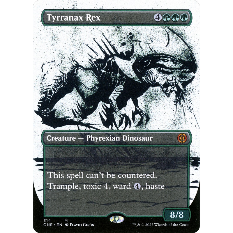 Tyrranax Rex (ONE-314) - Phyrexia: All Will Be One: (Showcase) (Borderless)